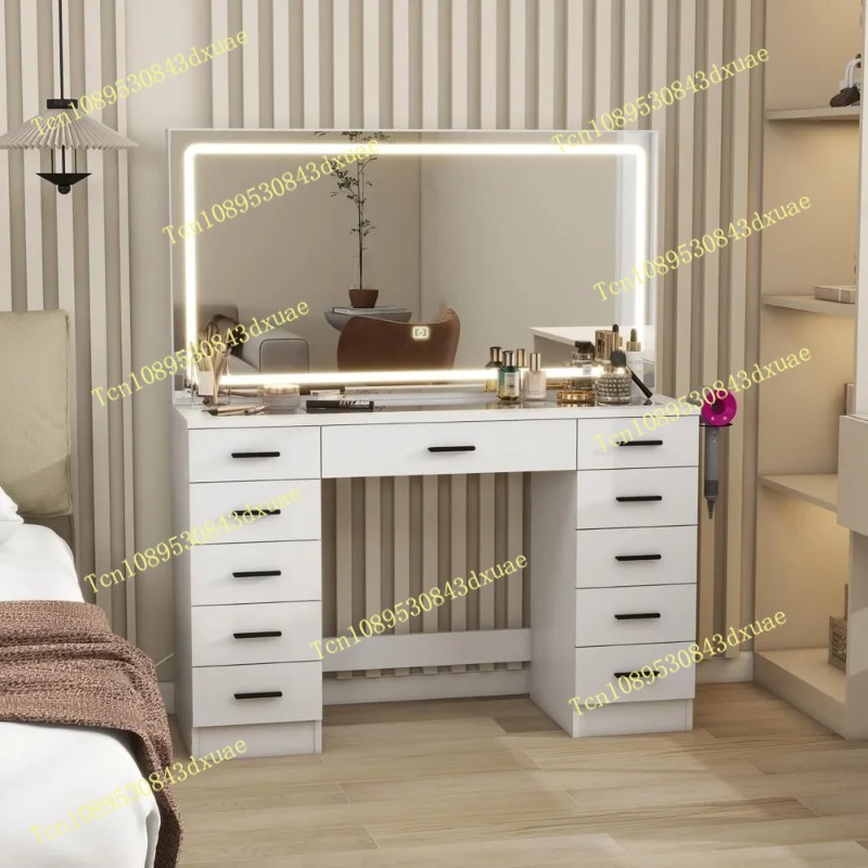 Glass Top Makeup Table with Mi - Desk Setup Light 리뷰 및 가격