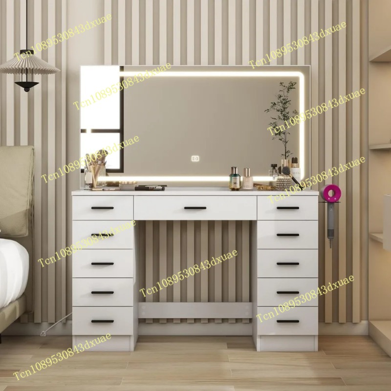 Glass Top Makeup Table with Mi - Desk Setup Light 리뷰 및 가격