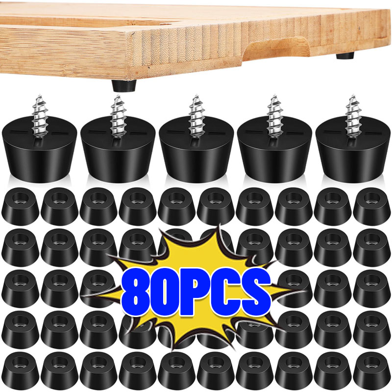 80/8Pcs Black Rubber Feet Pads - Desk Setup Speakers 리뷰 및 가격