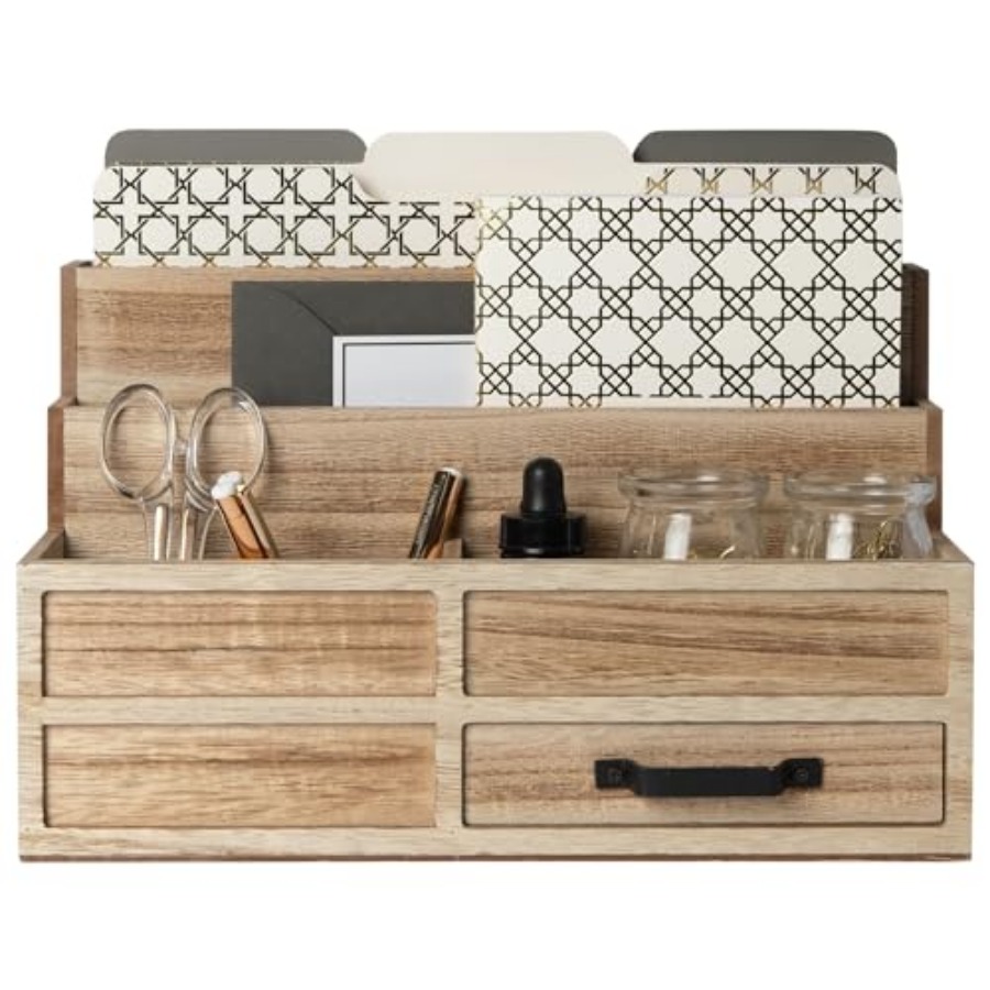 Mail Organizer with Drawer and - Drawer Organizer Bamboo 리뷰 및 가격