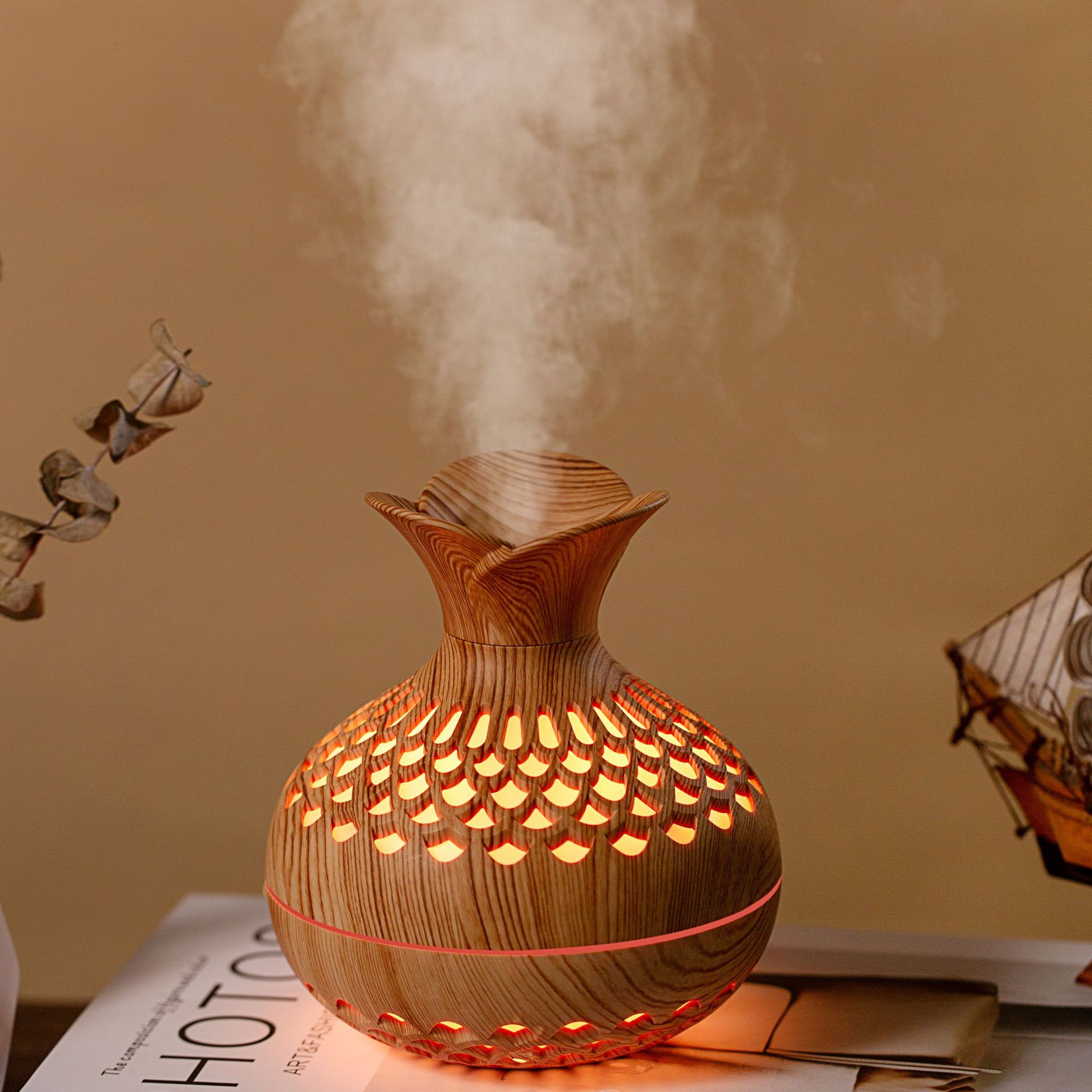 HOMEFISH 300ml USB Air Humidif - Desk Setup Light 리뷰 및 가격