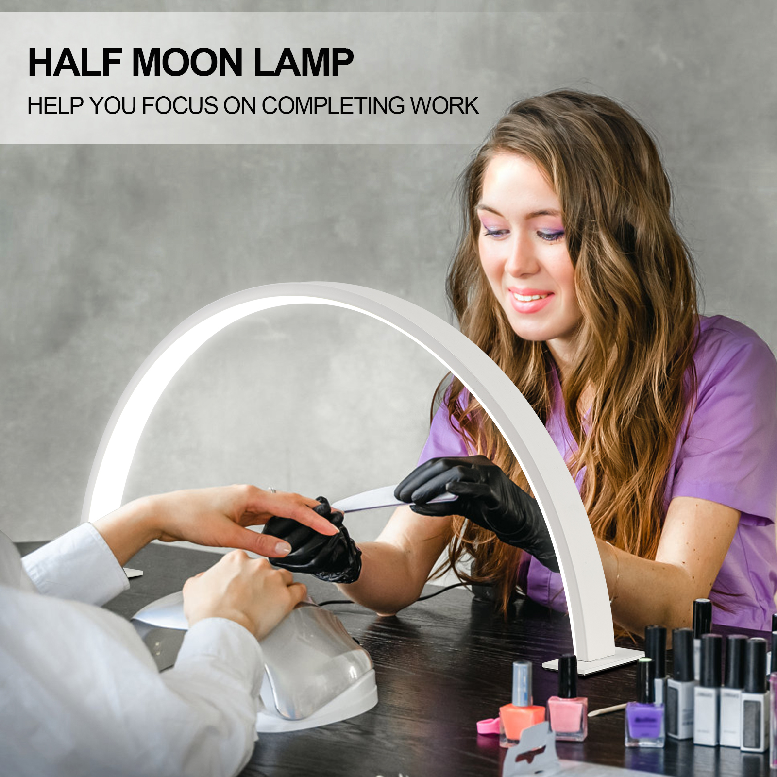Half moon U-shaped nail lamp h - Desk Setup Light 리뷰 및 가격