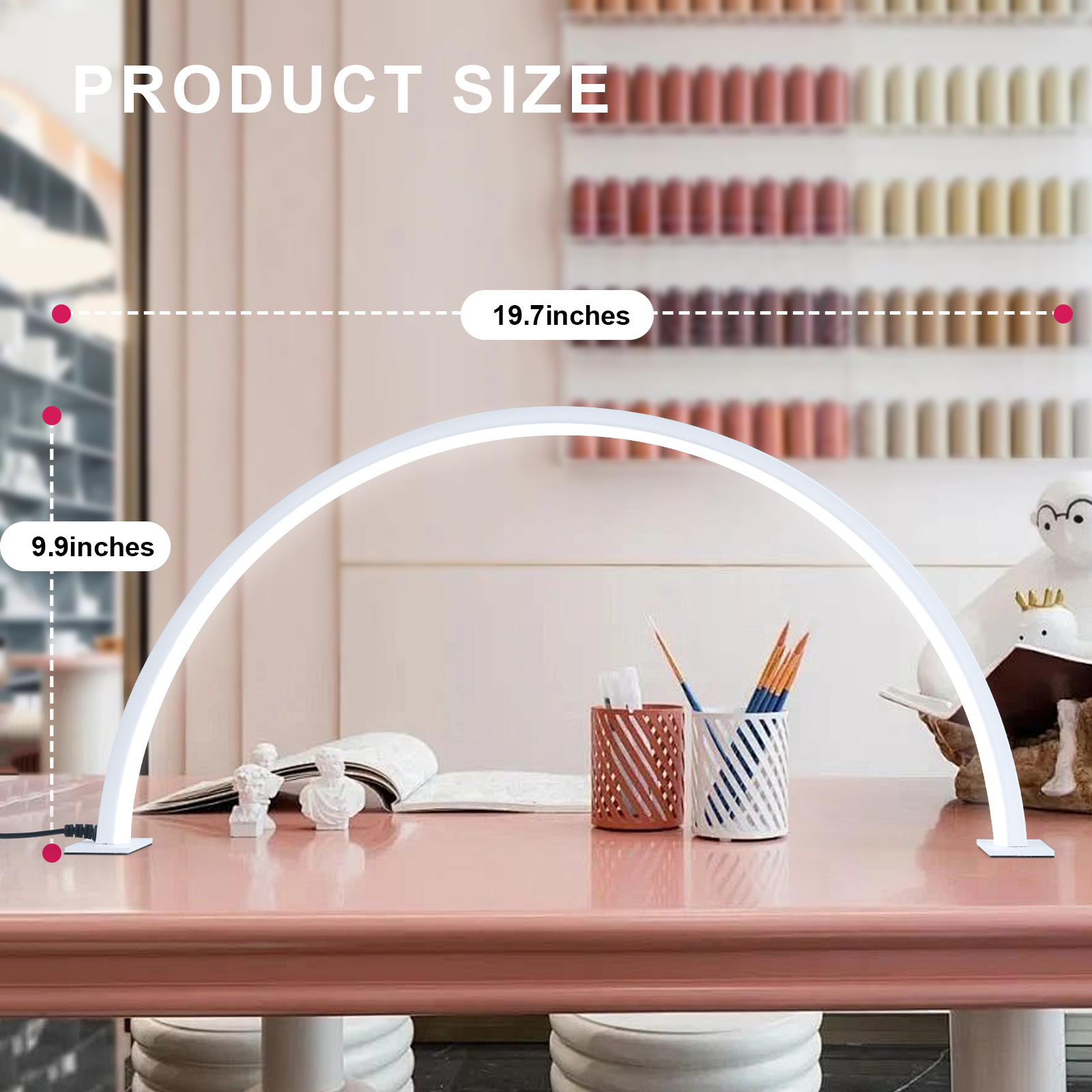 Half moon U-shaped nail lamp h - Desk Setup Light 리뷰 및 가격