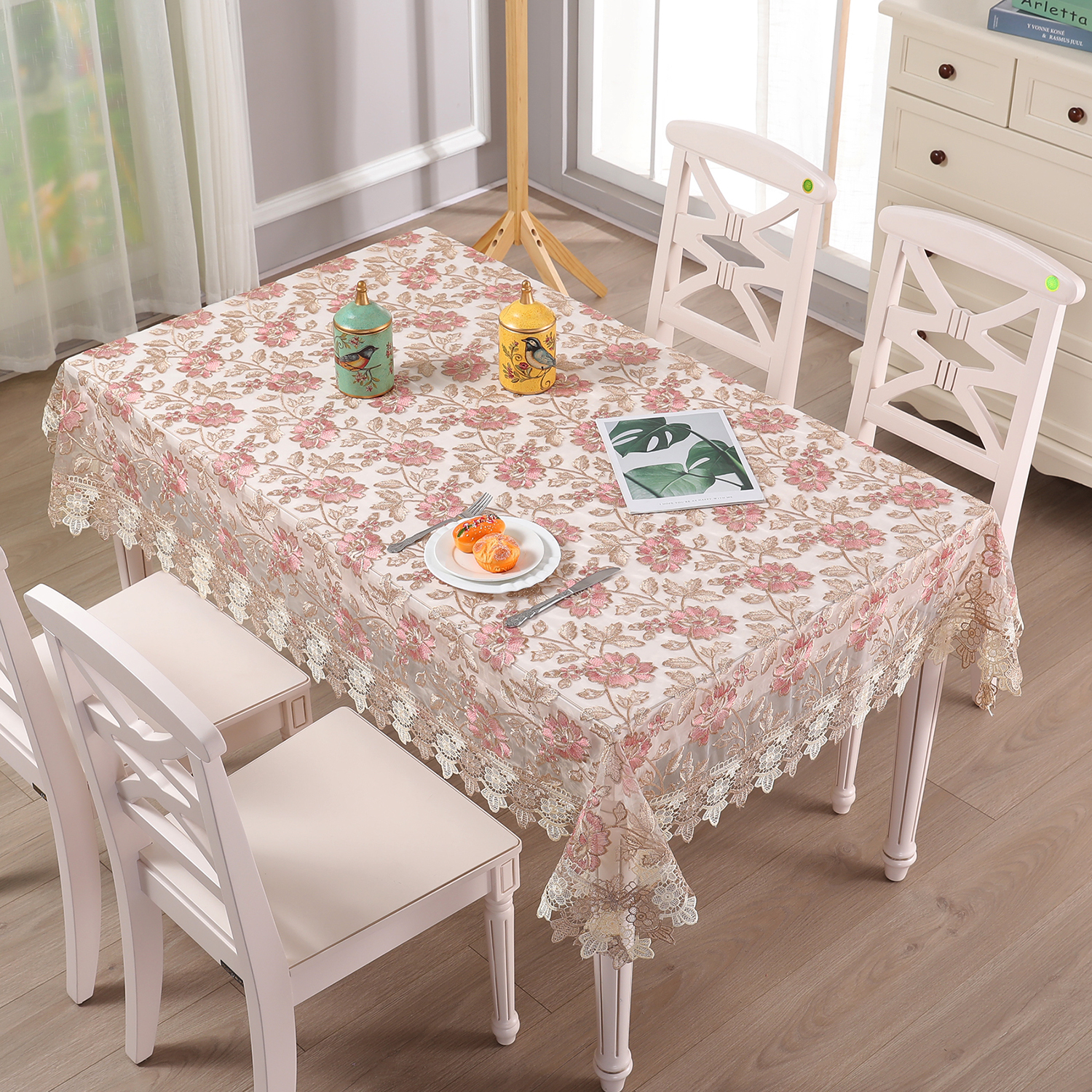 Battilo Lace Table Cover Round - Desk Setup Wallpaper 리뷰 및 가격