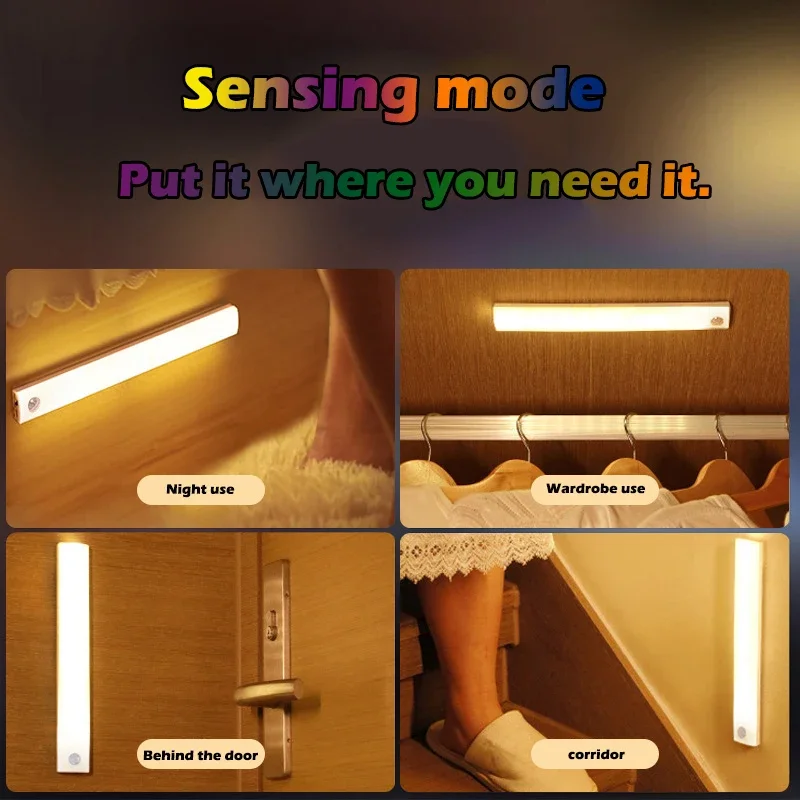PIR Motion Sensor LED Night Li - Desk Setup Led Strip 리뷰 및 가격