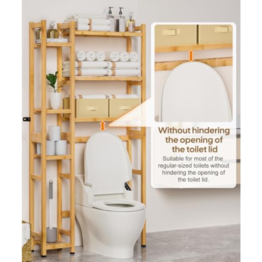 Over The Toilet Storage with B - Drawer Organizer Bamboo 리뷰 및 가격