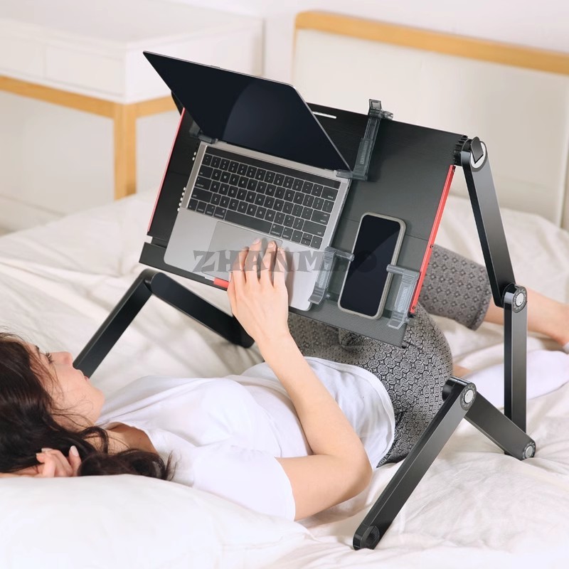 Lying Flat on The Bed, Laptop  - Desk Setup Pc 리뷰 및 가격