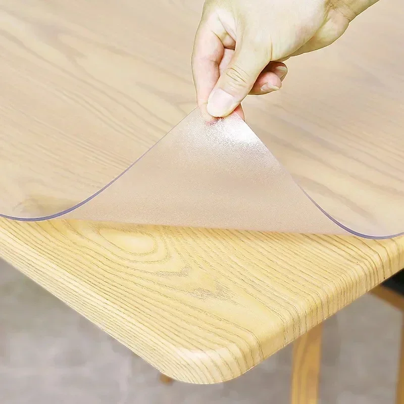 PVC Table Cloth Transparent Cl - Desk Setup Wallpaper 리뷰 및 가격