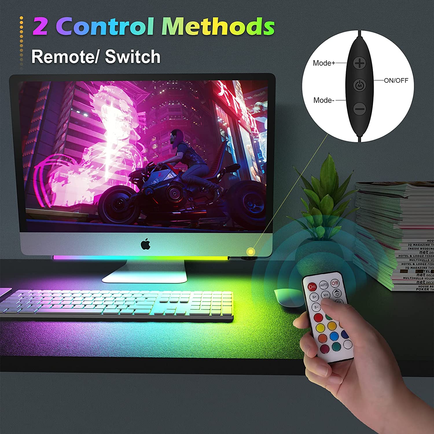 Under Monitor Light Bar RGB Dr - Desk Setup Pc 리뷰 및 가격